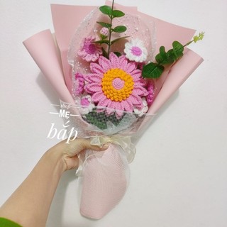 ( Ảnh thật - có sẵn)Bó hoa len mix màu siêu đẹp