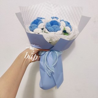( Ảnh thật - có sẵn)Bó hoa len mix màu siêu đẹp