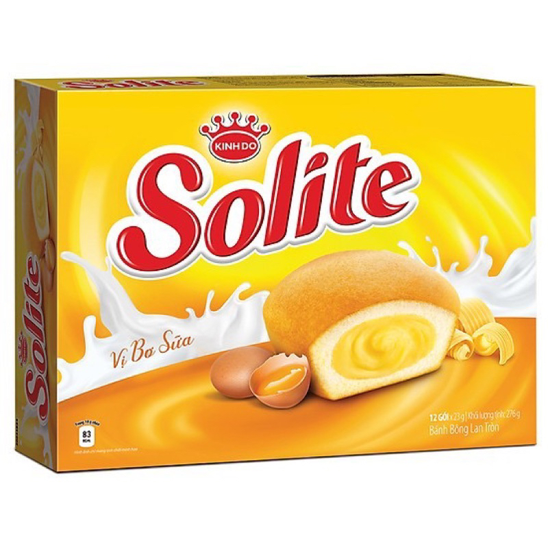 Bánh Bông Lan Solite Tròn Hộp 288gr - Hộp Quà Tết - Cam kết Chất Hàng Chính Hãng 100% 🔥
