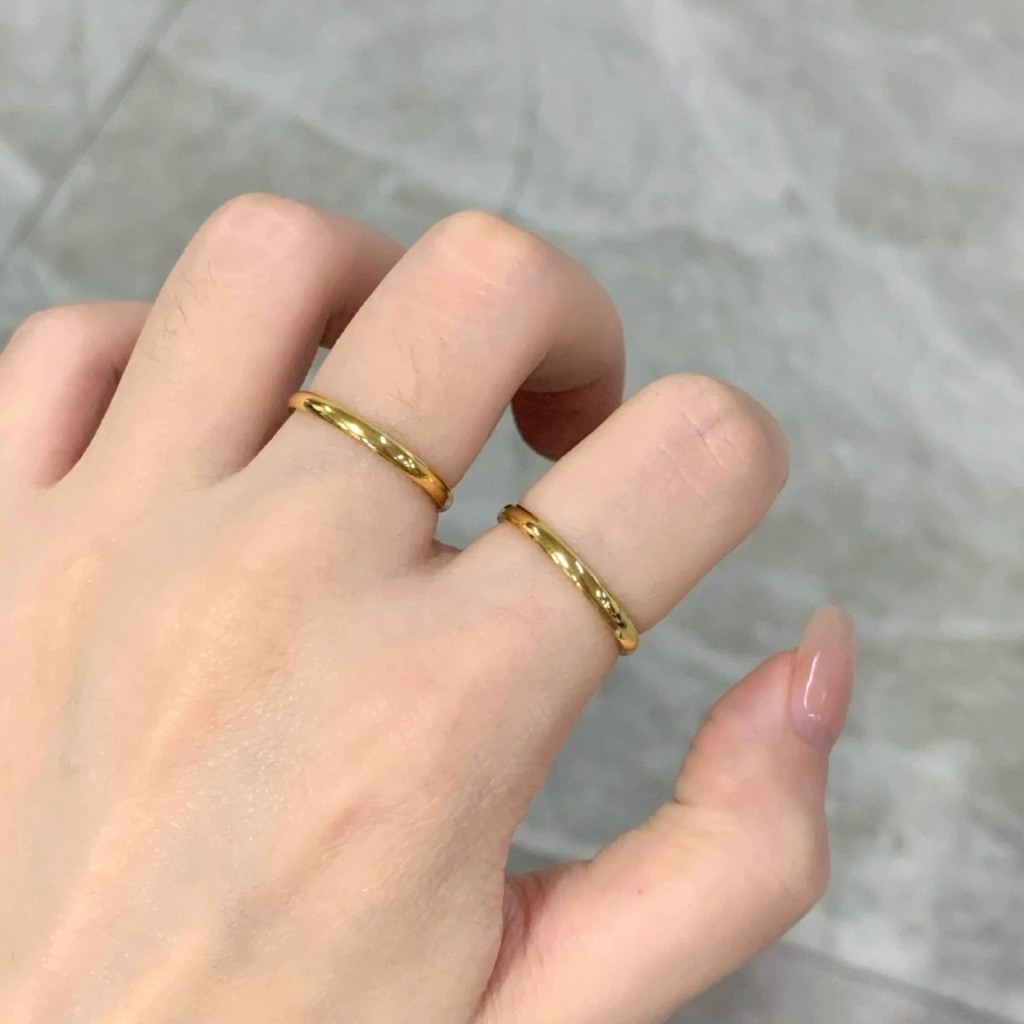 Nhẫn titan trơn mỏng