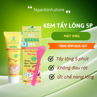 Gel waxing veo Ngân Bình 100ml làm sạch lông chân, lông tay