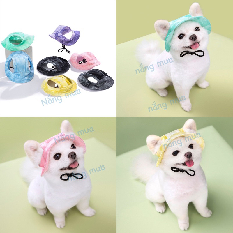 nón bèo cho chó mèo mẫu mới