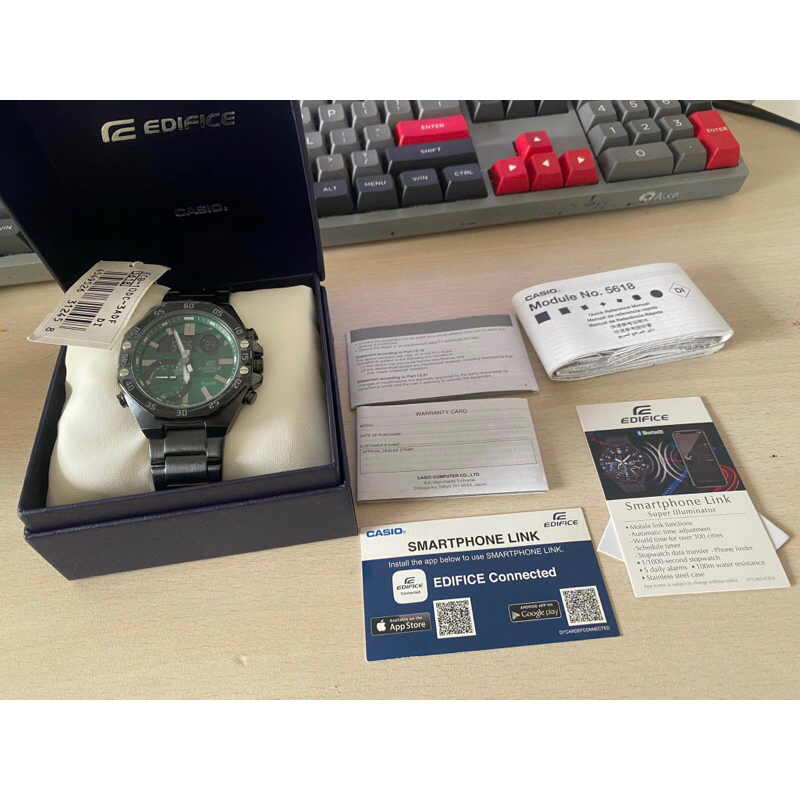 Đồng hồ nam dây thép Casio Edifice ECB-10DC-3A