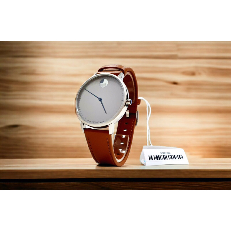 Đồng hồ nam dây da Movado Face 3640100