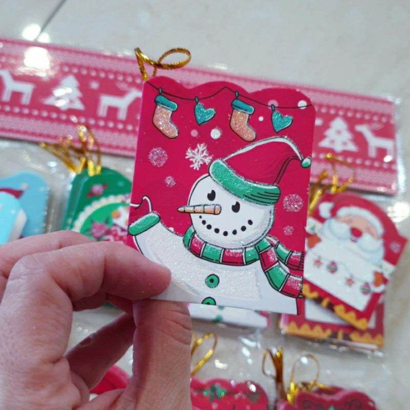 Thiệp Giáng Sinh mini nhỏ dễ thương treo cây thông Noel hoặc gửi tặng bạn bè