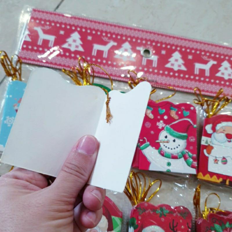 Thiệp Giáng Sinh mini nhỏ dễ thương treo cây thông Noel hoặc gửi tặng bạn bè