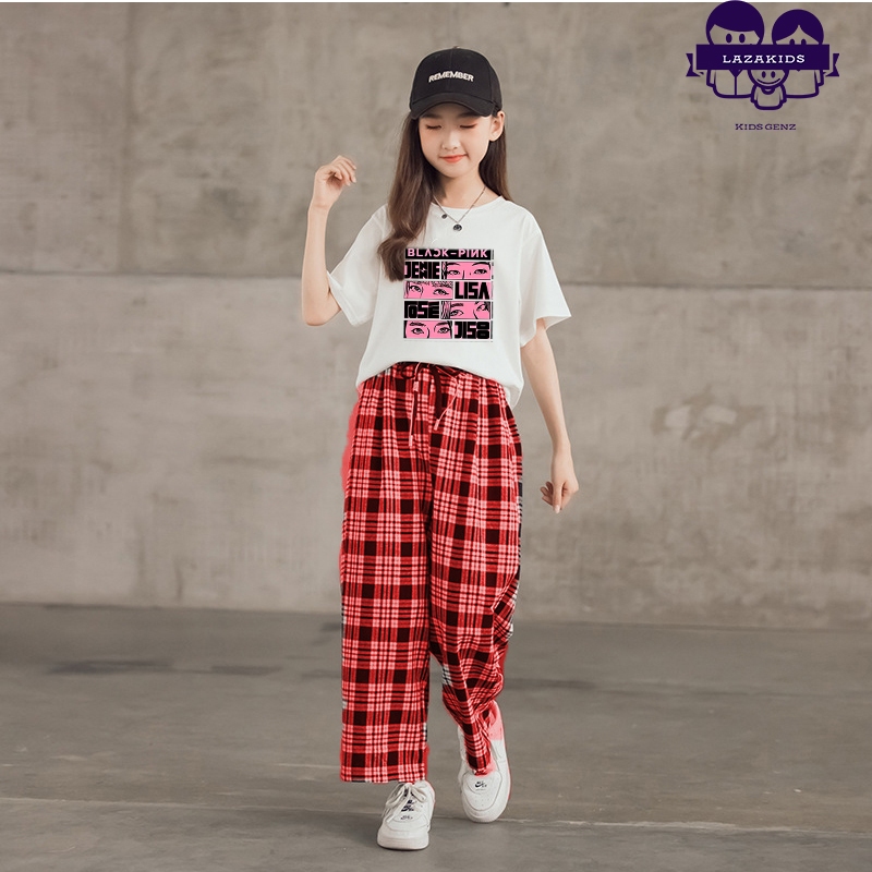 Set bộ thu đông cho bé gái chất liệu COTTON ĐẸP size đại 20-50kg KIDS GENZ- Quần áo trẻ em cao cấp đẹp BLACKPINK