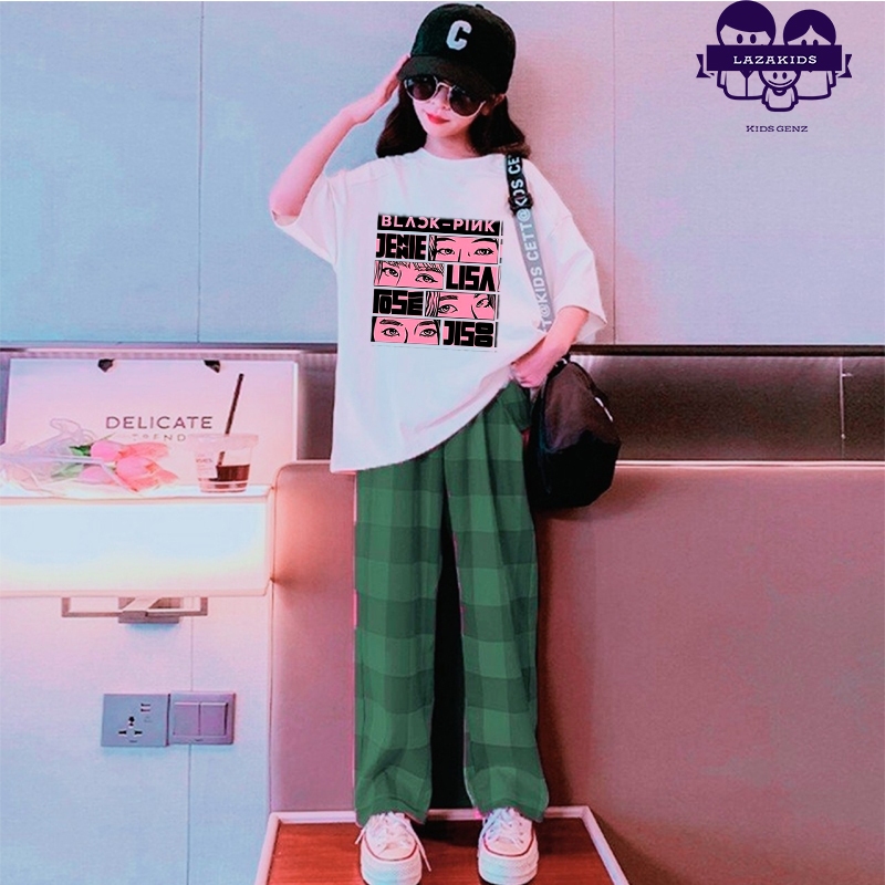 Set bộ thu đông cho bé gái chất liệu COTTON ĐẸP size đại 20-50kg KIDS GENZ- Quần áo trẻ em cao cấp đẹp BLACKPINK