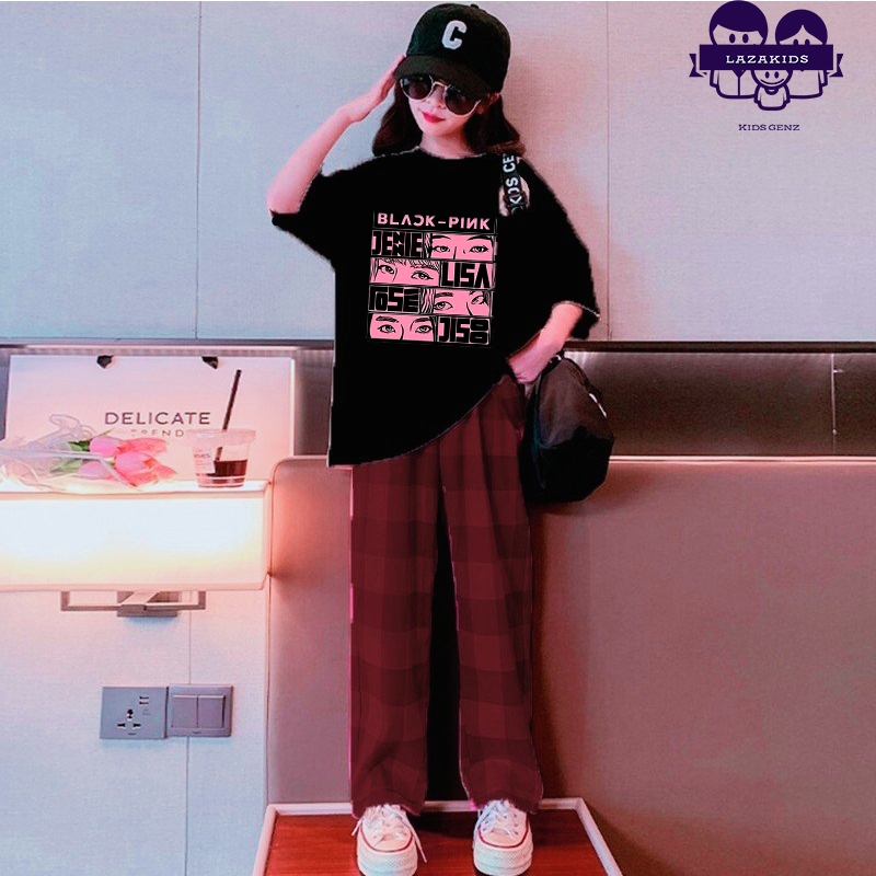 Set bộ thu đông cho bé gái chất liệu COTTON ĐẸP size đại 20-50kg KIDS GENZ- Quần áo trẻ em cao cấp đẹp BLACKPINK