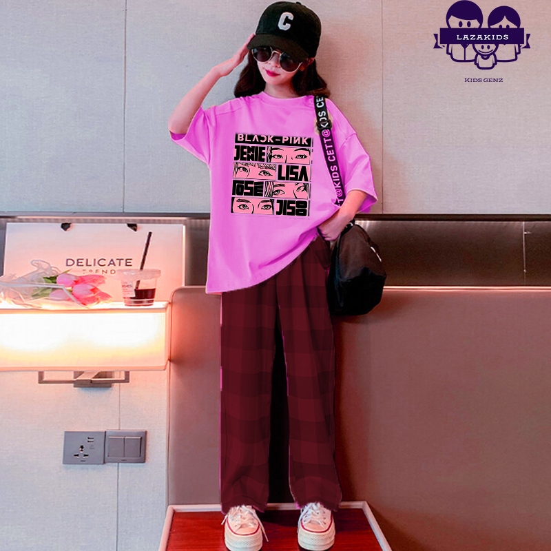 Set bộ thu đông cho bé gái chất liệu COTTON ĐẸP size đại 20-50kg KIDS GENZ- Quần áo trẻ em cao cấp đẹp BLACKPINK