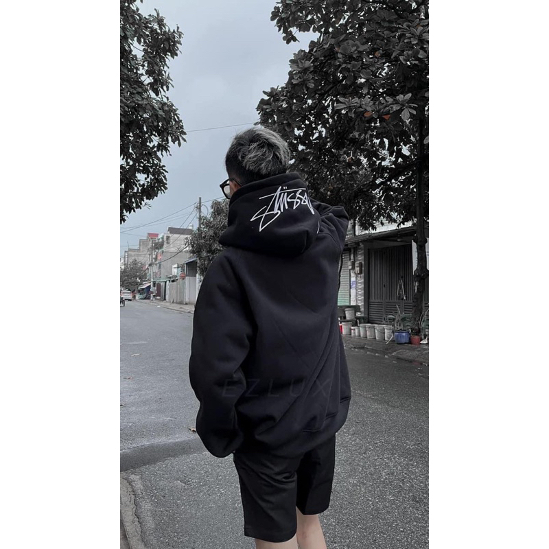 Áo Hoddie Sờ Tu Syy thêu mũ Nam Nữ From Rộng Dày Dặn Hottrend 2023 by Hiền Xù