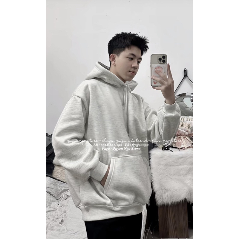 Áo Hoddie Sờ Tu Syy thêu mũ Nam Nữ From Rộng Dày Dặn Hottrend 2023 by Hiền Xù