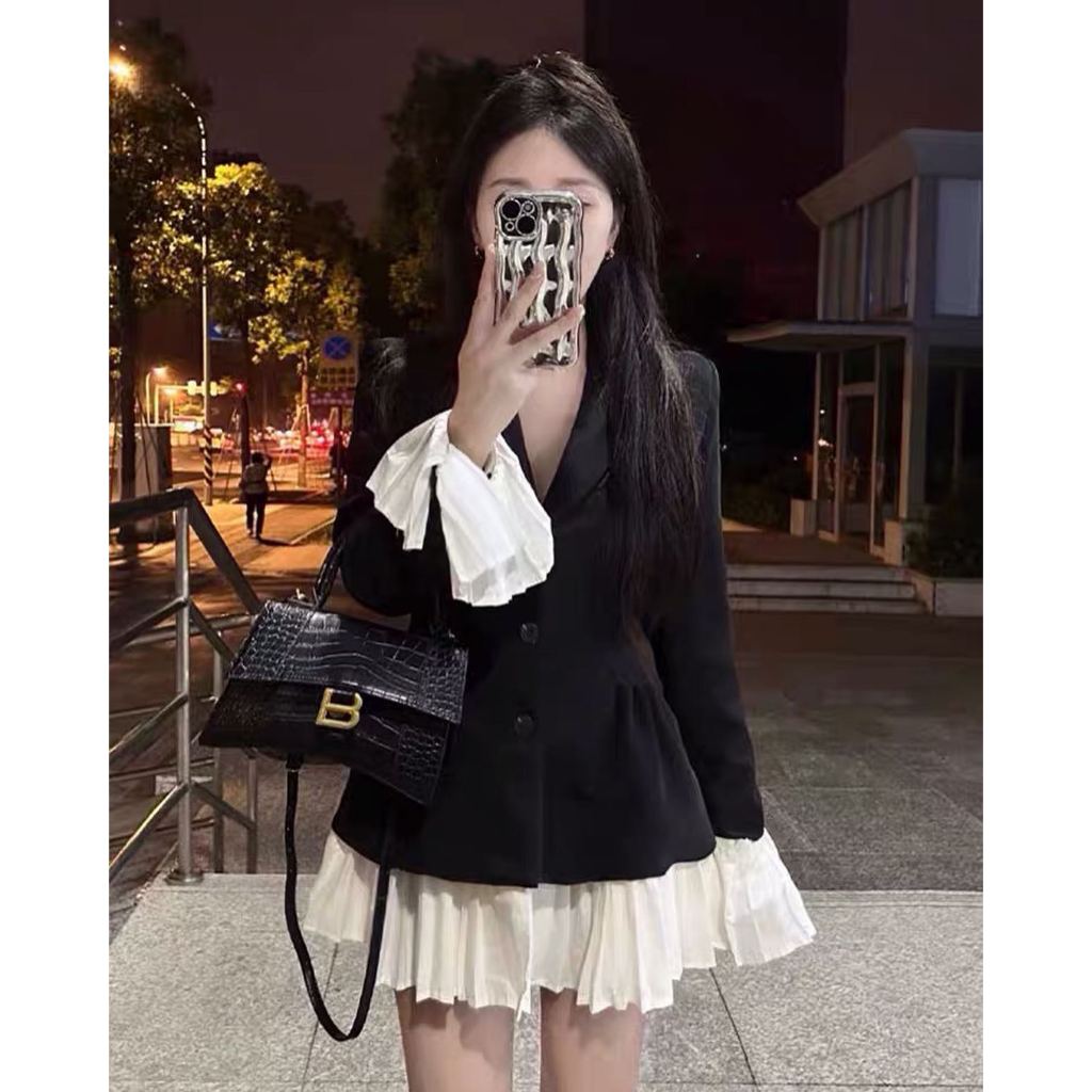 Đầm vest pha dập ly