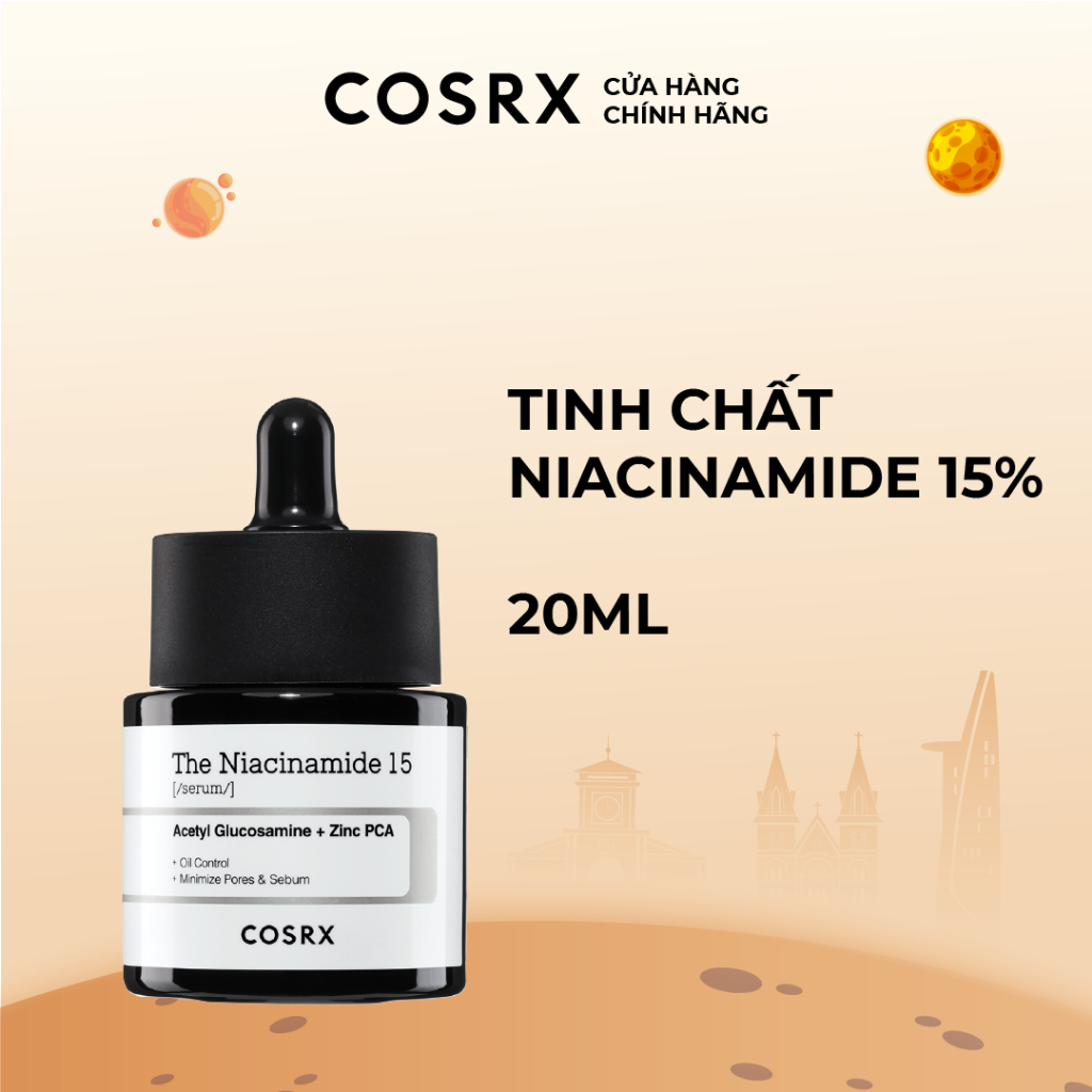 Tinh chất Niacinamide 15% chăm sóc da toàn diện COSRX The Niacinamide 15 Serum 20ml