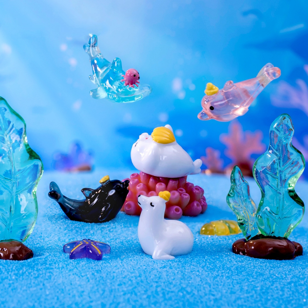 Mô hình sinh vật biển đại dương  trang trí tiểu cảnh, bể thủy sinh, terrarium, DIY