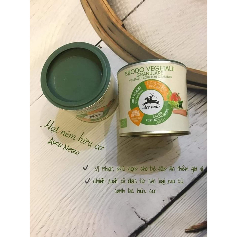 Hạt nêm rau củ hữu cơ Alce nero Ý