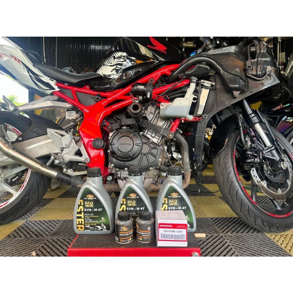 Nhớt tổng hợp Gulf Western Oil 10W40 Syn-M 4T PAO Ester 1L dành cho xe côn tay, PKL