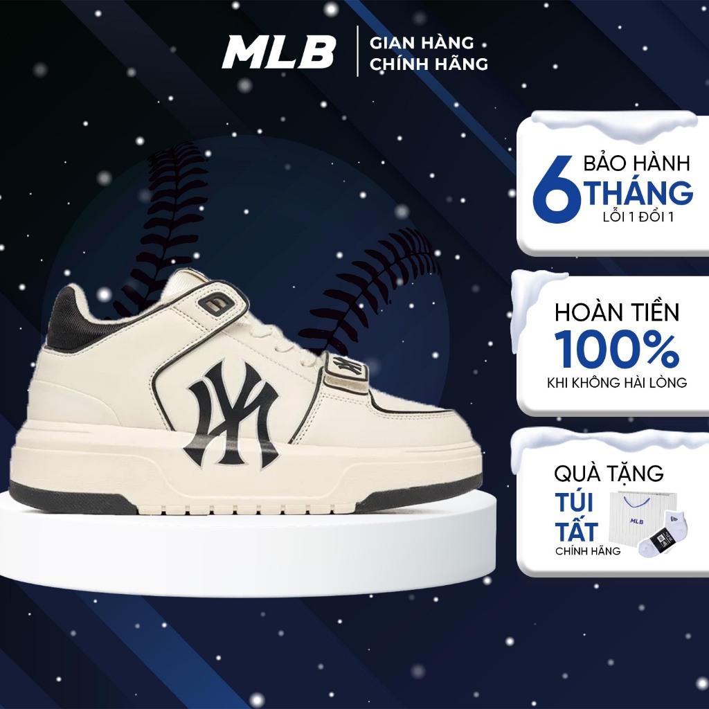 Giày MLB Chunky Liner MID Màu Đen Chính Hãng (MNYD)
