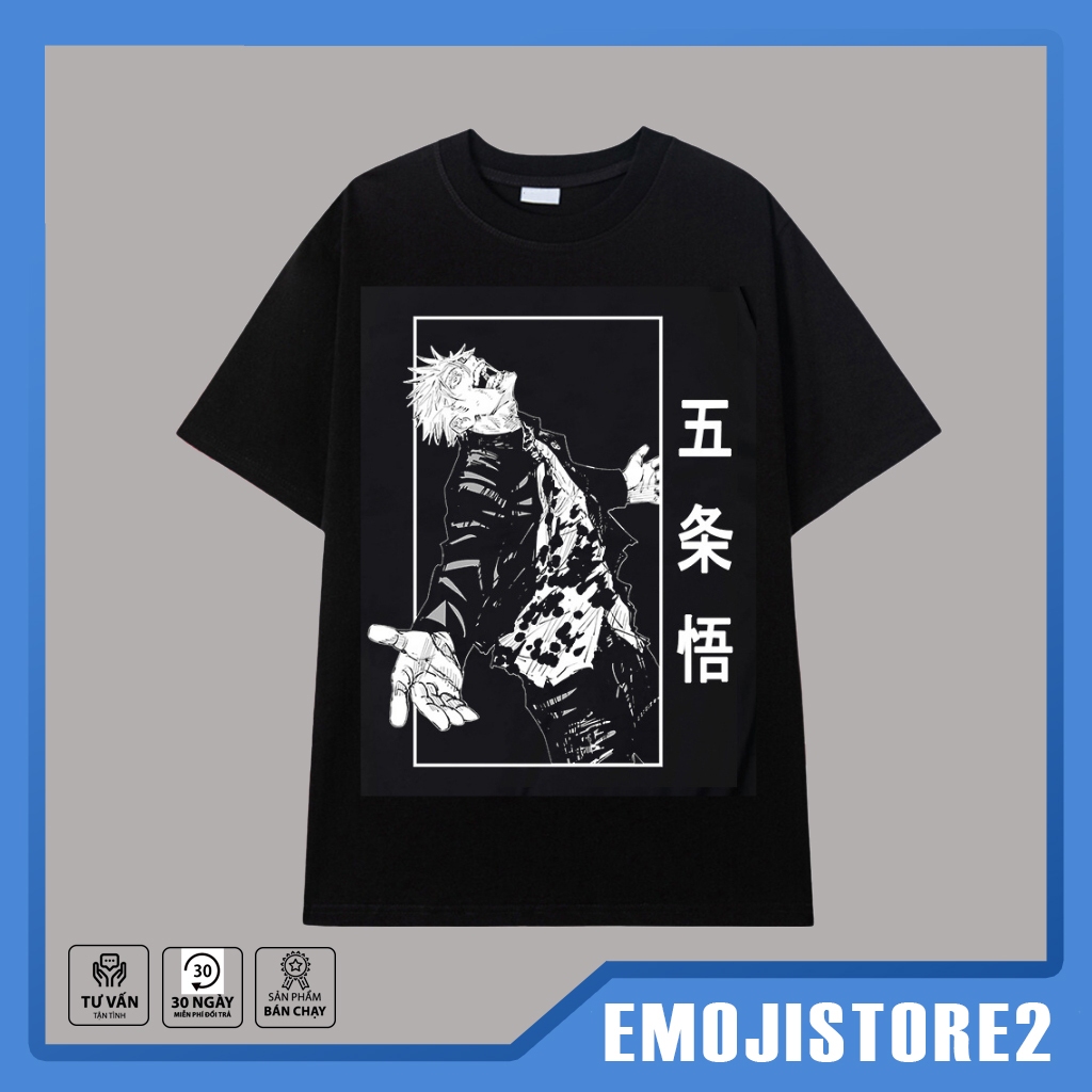 BST mẫu Áo Jujutsu Kaisen - Áo thun Anime in hình Gojo, Inumaki, Sukuna Chất liệu vải thoáng mát co dãn 4 chiều, cự