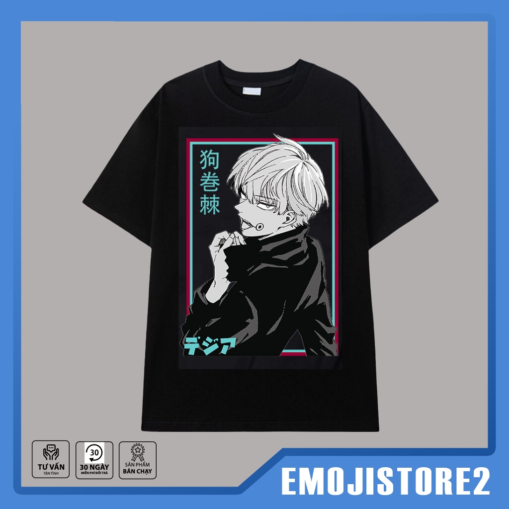 BST mẫu Áo Jujutsu Kaisen - Áo thun Anime in hình Gojo, Inumaki, Sukuna Chất liệu vải thoáng mát co dãn 4 chiều, cự