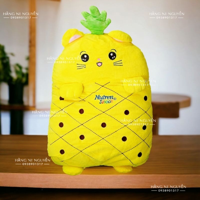 Bộ mền gối mèo kitty đáng yêu cho bé, mền 80x90cm, gối 30x40cm