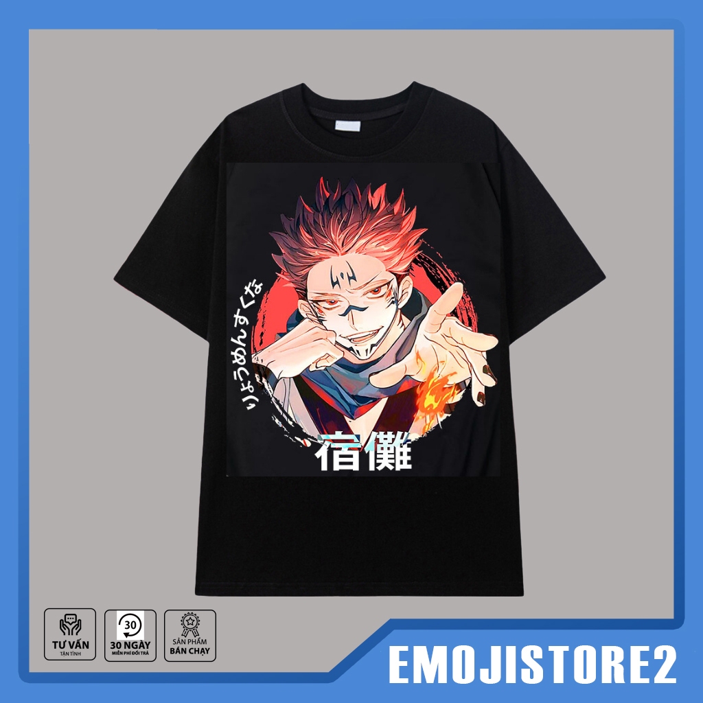 BST mẫu Áo Jujutsu Kaisen - Áo thun Anime in hình Gojo, Inumaki, Sukuna Chất liệu vải thoáng mát co dãn 4 chiều, cự
