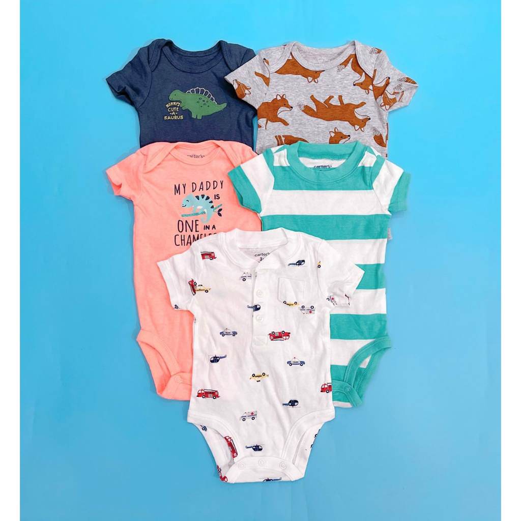 Bodysuit Lẻ Tay Ngắn Bé Trai Carter's C51 - Hàng tuyển chọn