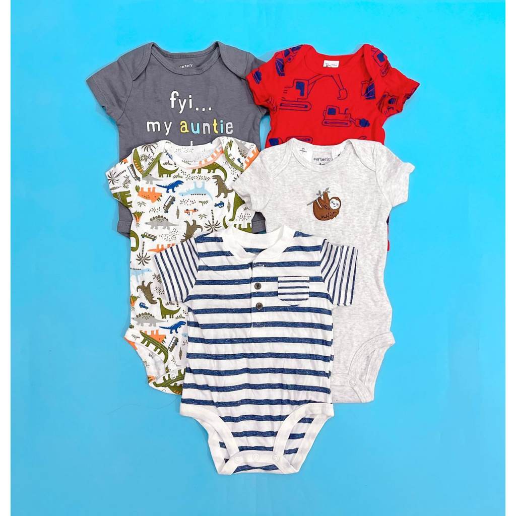 Bodysuit Lẻ Tay Ngắn Bé Trai Carter's C51 - Hàng tuyển chọn