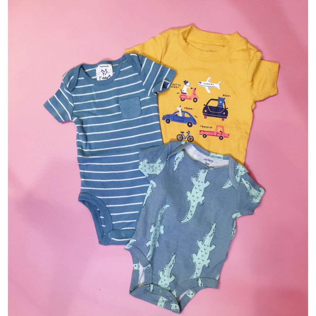 Bodysuit Lẻ Tay Ngắn Bé Trai Carter's C51 - Hàng tuyển chọn