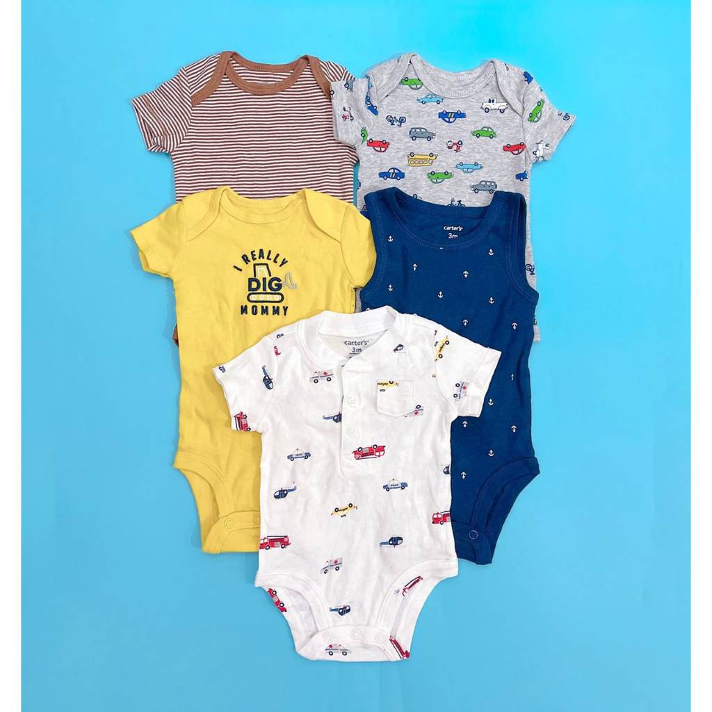 Bodysuit Lẻ Tay Ngắn Bé Trai Carter's C51 - Hàng tuyển chọn