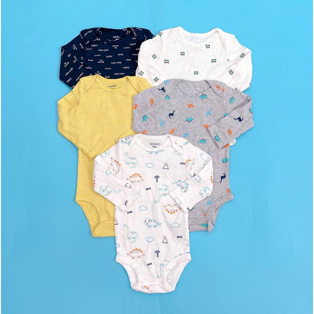 Bodysuit Lẻ Tay Dài Bé Trai Carters C51 - Hàng tuyển chọn