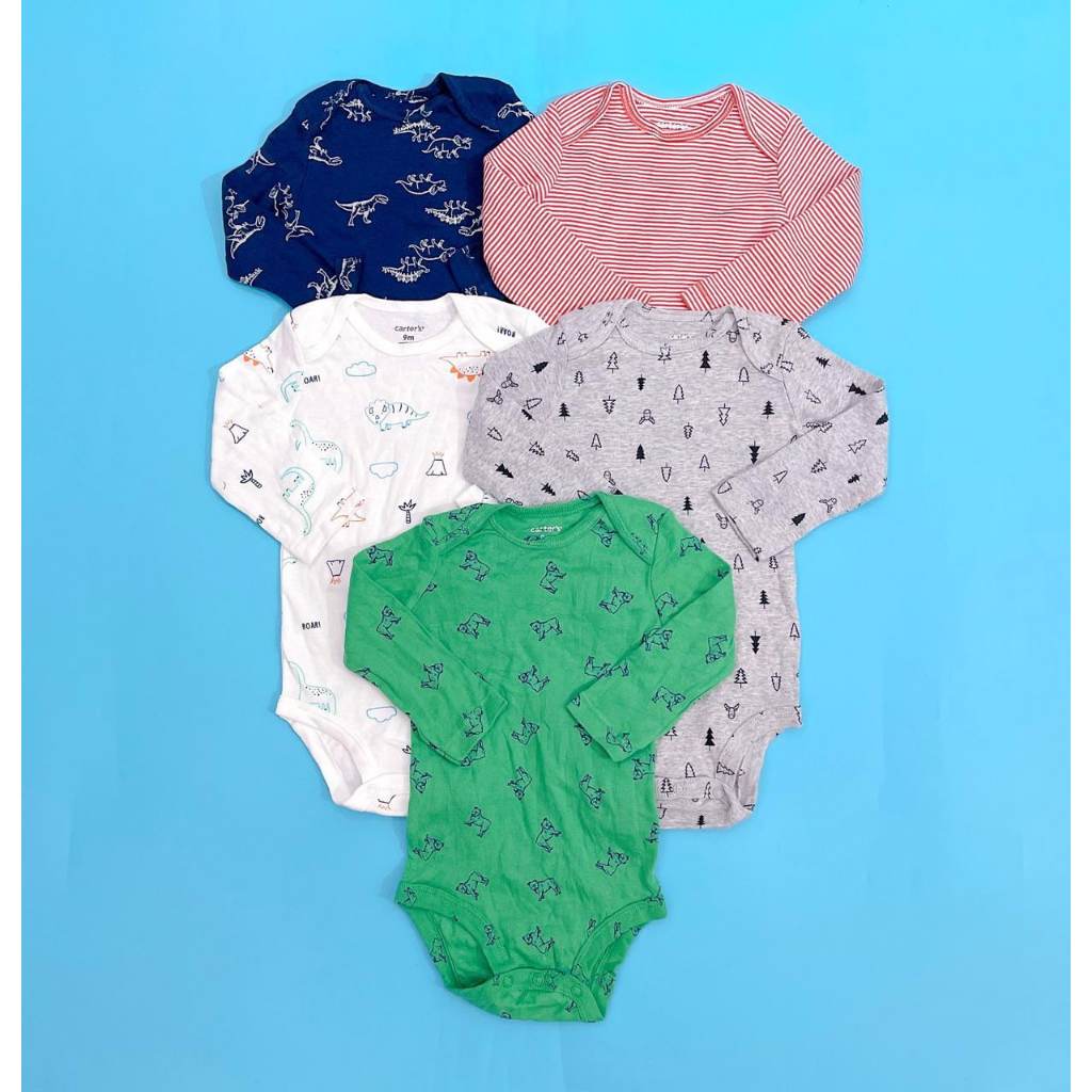 Bodysuit Lẻ Tay Dài Bé Trai Carters C51 - Hàng tuyển chọn