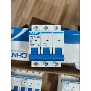 Aptomat mcb chint 3p NXB-63 63A bảo vệ chống quá tải ngắn mạch