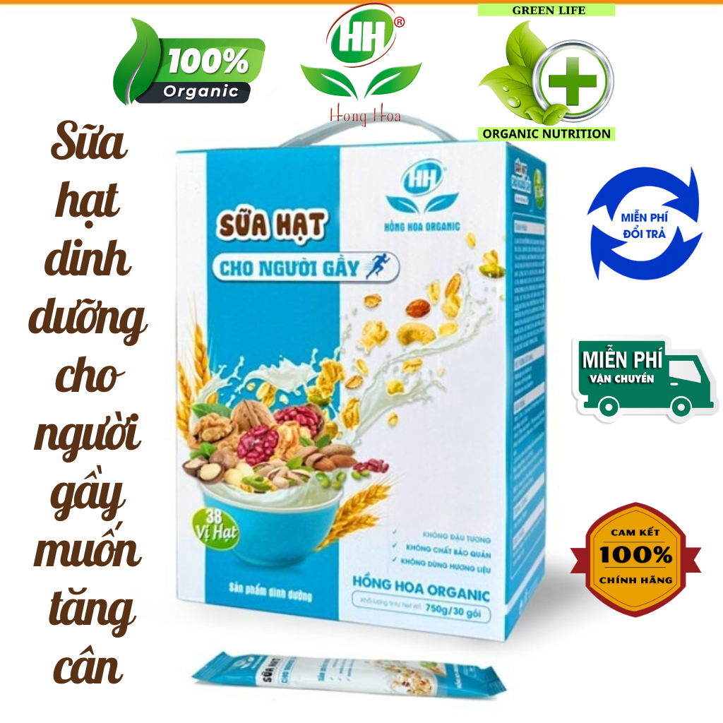 Sữa Hạt dành cho người gầy muốn tăng cân, người tiêu hóa kém, người gầy ốm yếu, chán ăn.