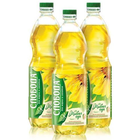 Dầu Hướng Dương Sloboda Nga 1 lít - Dầu ăn Hướng Dương Organic