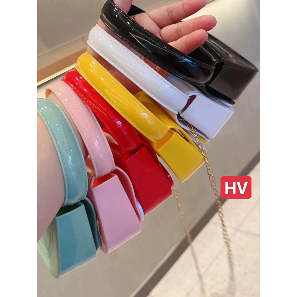 Túi silicon mini  CHỮ E MỚI NHẤT đeo chéo cho mẹ và bé đi chơi thời trang hàn quốc dễ thương cute