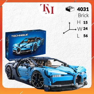 Đồ chơi nonlego mô hình siêu xe technic bugatti chiron tỉ lệ 1:8 bộ lắp ghép mô hình lắp ráp xe 4031