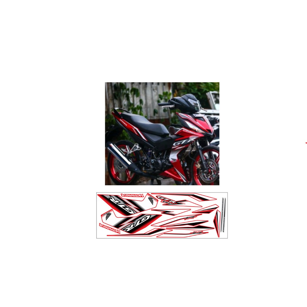 TEM WINNER V1 BẢN GTR ĐỎ ĐEN CAO CẤP, TEM THIẾT KẾ 3 LỚP  SIÊU SẮC NÉT