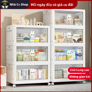 Tủ đứa trẻ nhựa Gấp Hoạt Hình - Tiện Lợi, Phong Cách, Chịu Tải Mạnh, Hình ảnh động vật dễ thương