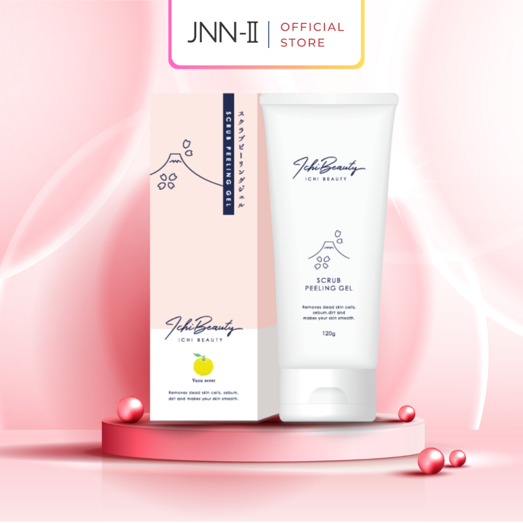 Tẩy tế bào chết mặt Ichi Beauty Scrub Peeling Gel tẩy da chết mặt cho da dầu mụn Nhật Bản 120g | Jnn2.vn