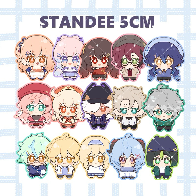 🌸STANDEE MÔ HÌNH ACRYLIC GENSHIN IMPACT 5CM TẶNG KÈM STICKER🌸