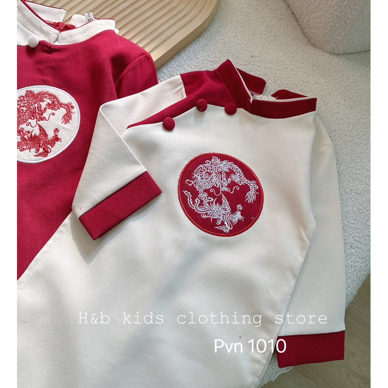 Áo dài long phụng cho bé trai