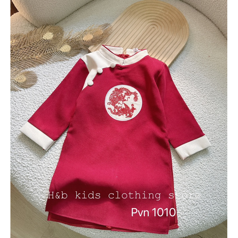 Áo dài long phụng cho bé trai