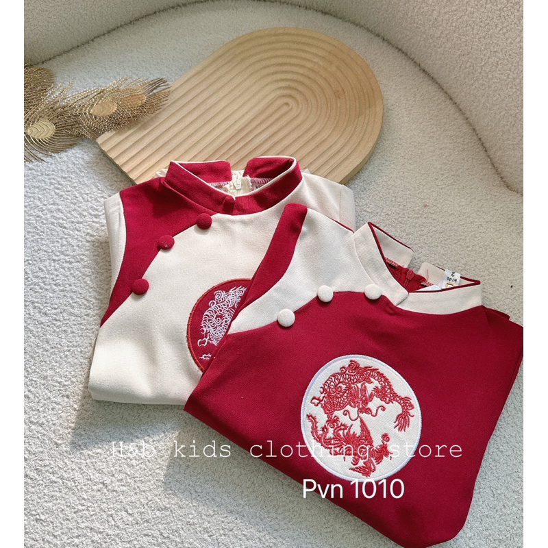 Áo dài long phụng cho bé trai