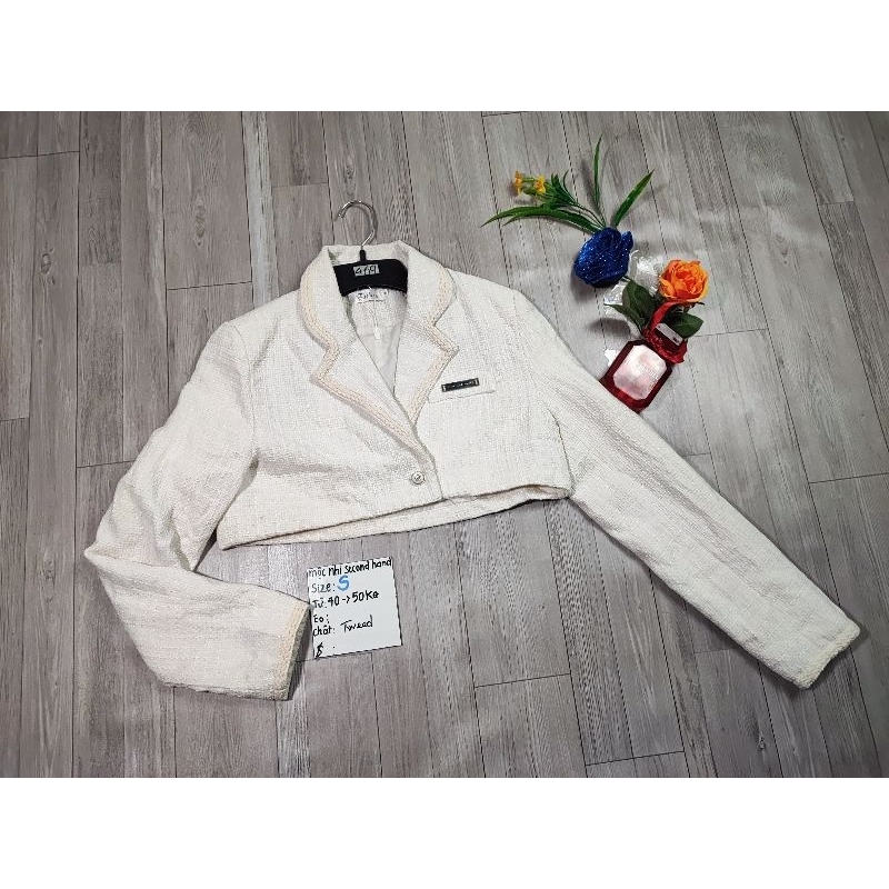 áo  khoác dạ tweed