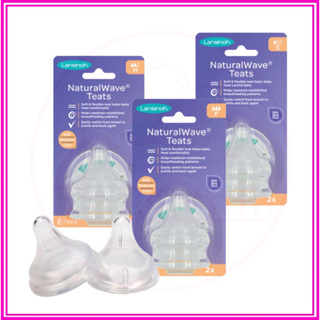 Núm ti Lansinoh cổ rộng silicon siêu mềm đủ size S/ M/ F [Hàng chính hãng]