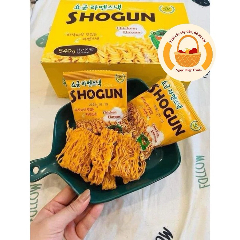 Mì Tôm Trẻ Em Ăn Liền Hàn Quốc SHOGUN Vị Gà SIÊU HOT, đồ ăn vặt