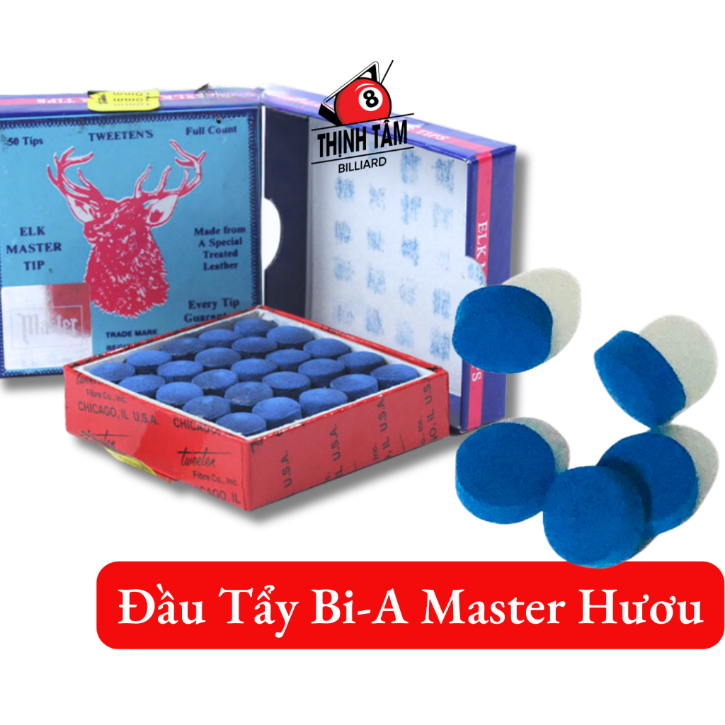 [THỊNH TÂM] Đầu Cơ - Đầu Tẩy Bida Master Đầu Hươu Cao Cấp Danh cho CLB Bi-A Billiard [ ĐẦU CƠ HƯƠU ]