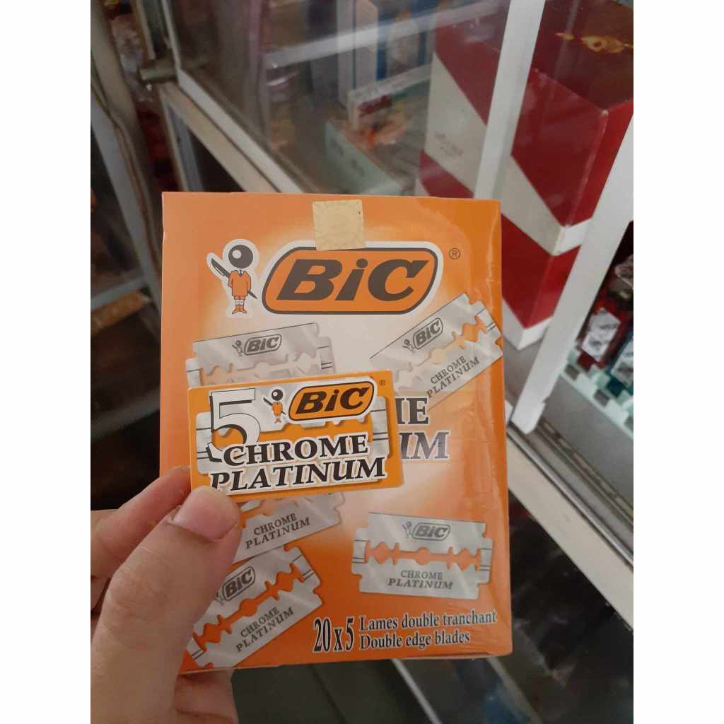 1 Hộp 5 lưỡi dao lam BiC hàng loại 1