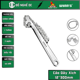 Cảo Dây Xích, Cà Lê Xích Mở Lọc Dầu 12''300mm W0021C Wynn's, Thép CR-V, dùng để bấm, kẹp, giữ, tháo mở hoặc vặn siết